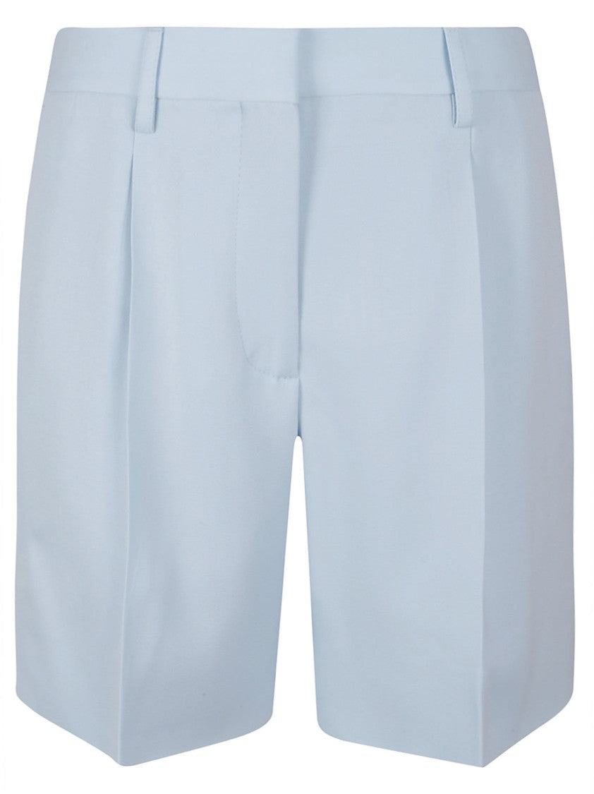 Burberry High-Waisted Tailored Shorts With Pleated Front