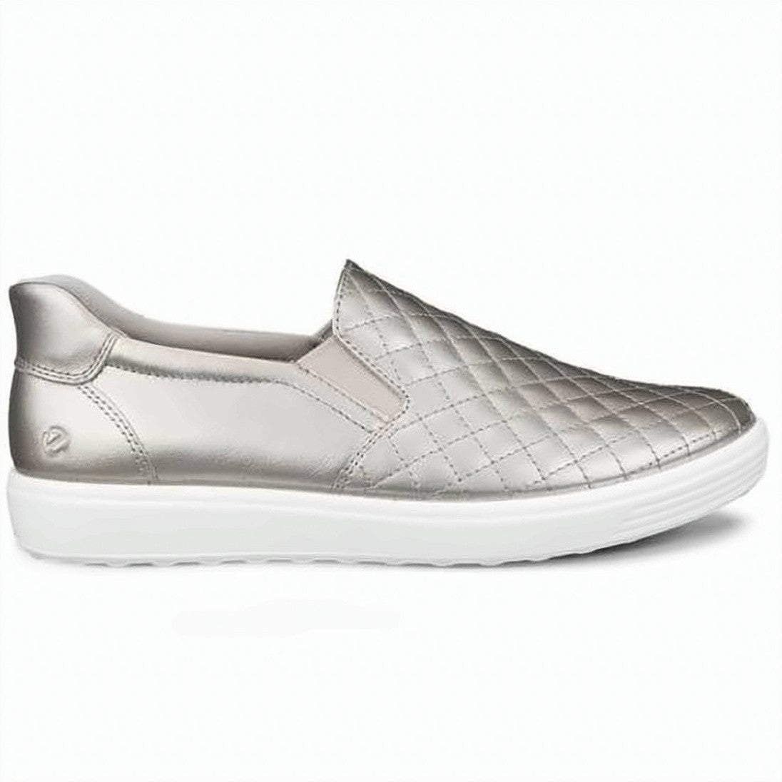 Ecco Quilted Slip-On Sneakers With Metallic Finish