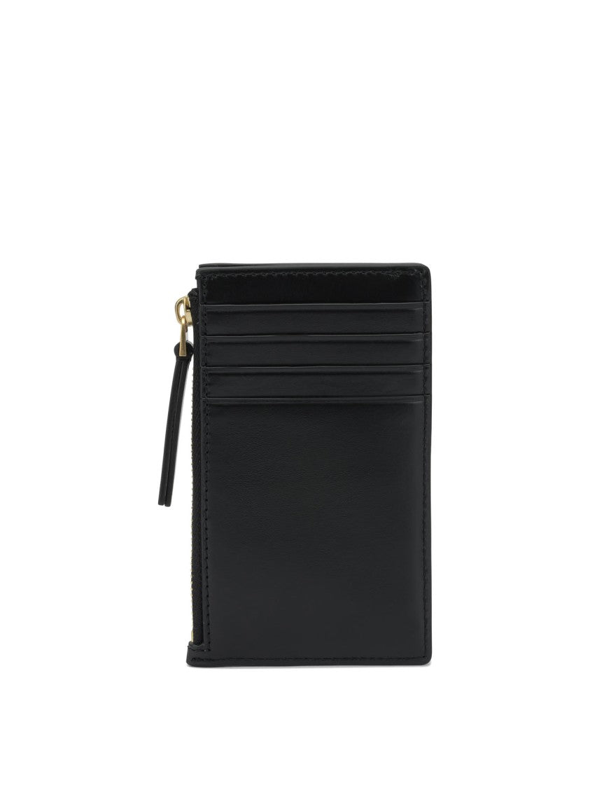 Tory Burch Quilted Black Cow Leather Wallet