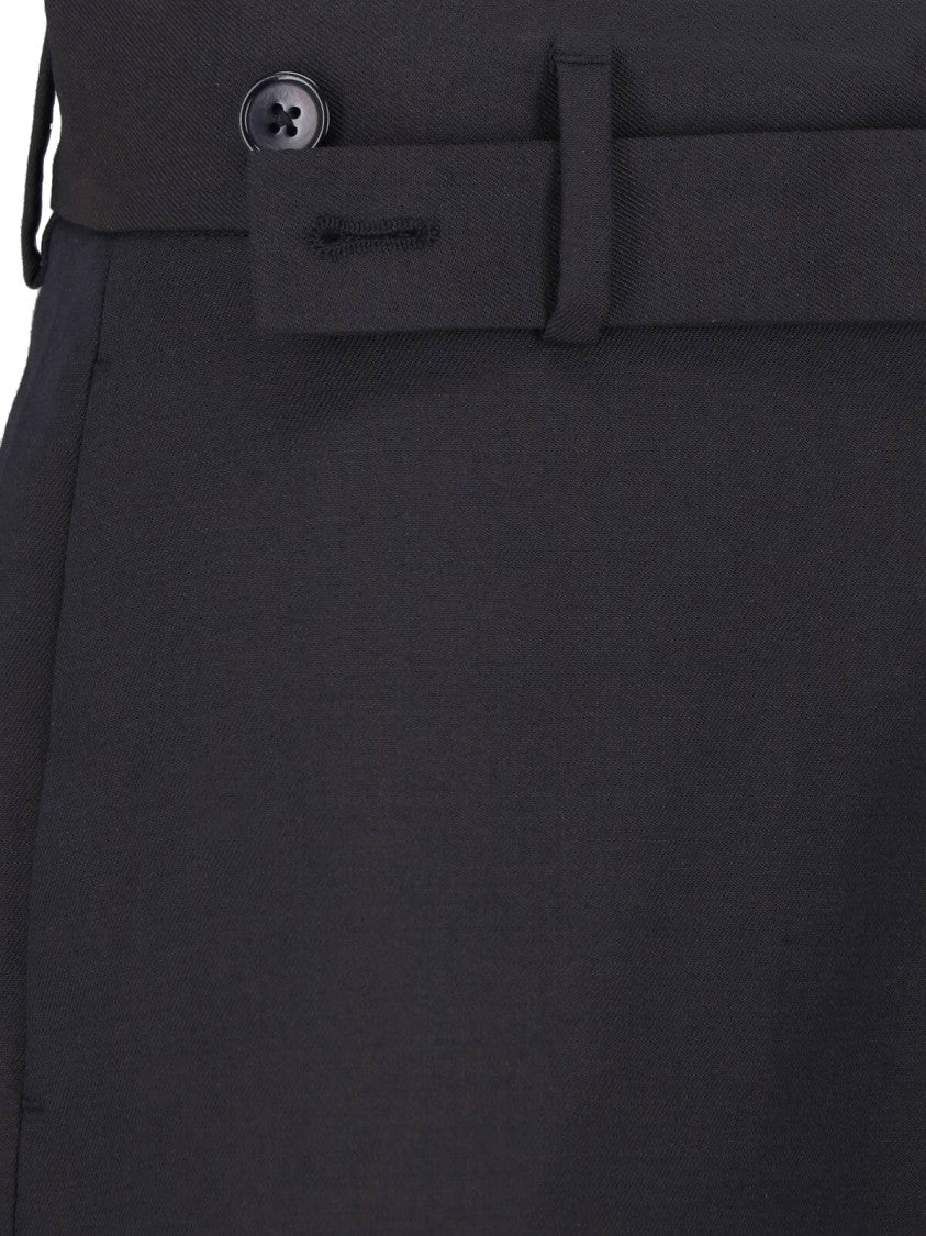 Sibel Saral Black Darkin Tailored Straight-Leg Virgin Wool Pants