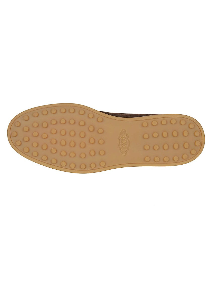 Tod's Brown Pantofola 78L Calf Leather Loafers