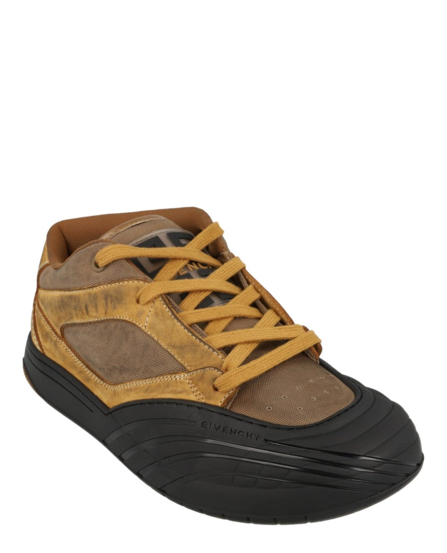 Givenchy Suede Trimmed Mid-Top Sneakers