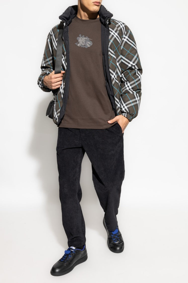 Burberry Reversible Men's Jacket With Checkered Pattern