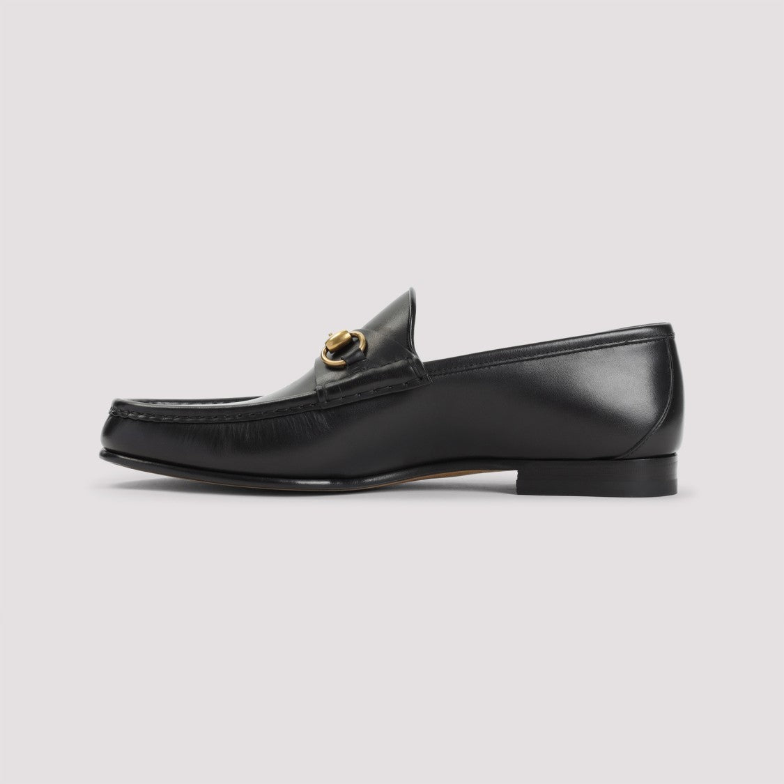 Gucci Leather Loafers With Gold-Tone Hardware