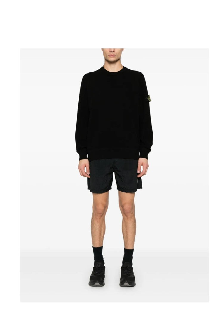 Stone Island Relaxed Fit Crewneck Sweatshirt With Subtle Logo Patch