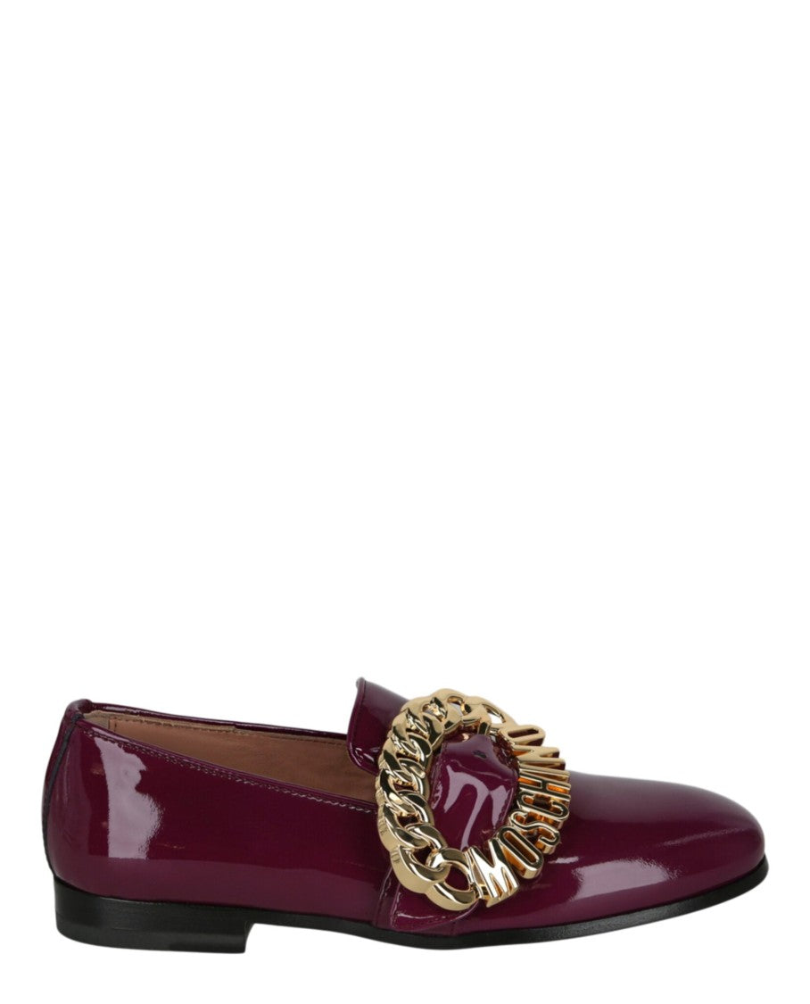 Moschino Logo Buckle Loafers