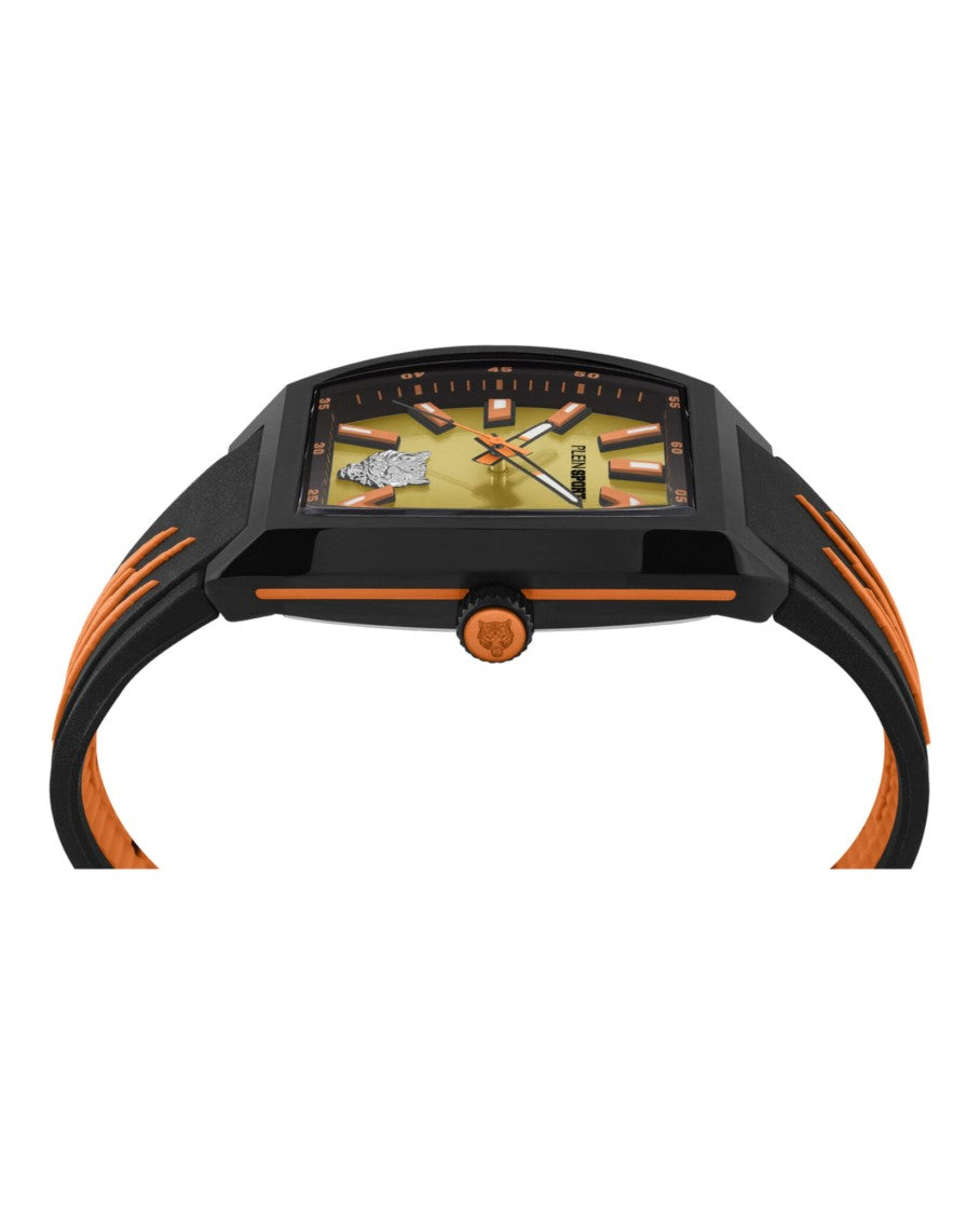 Plein Sport Gaze Silicone Watch With 40Mm Black Case
