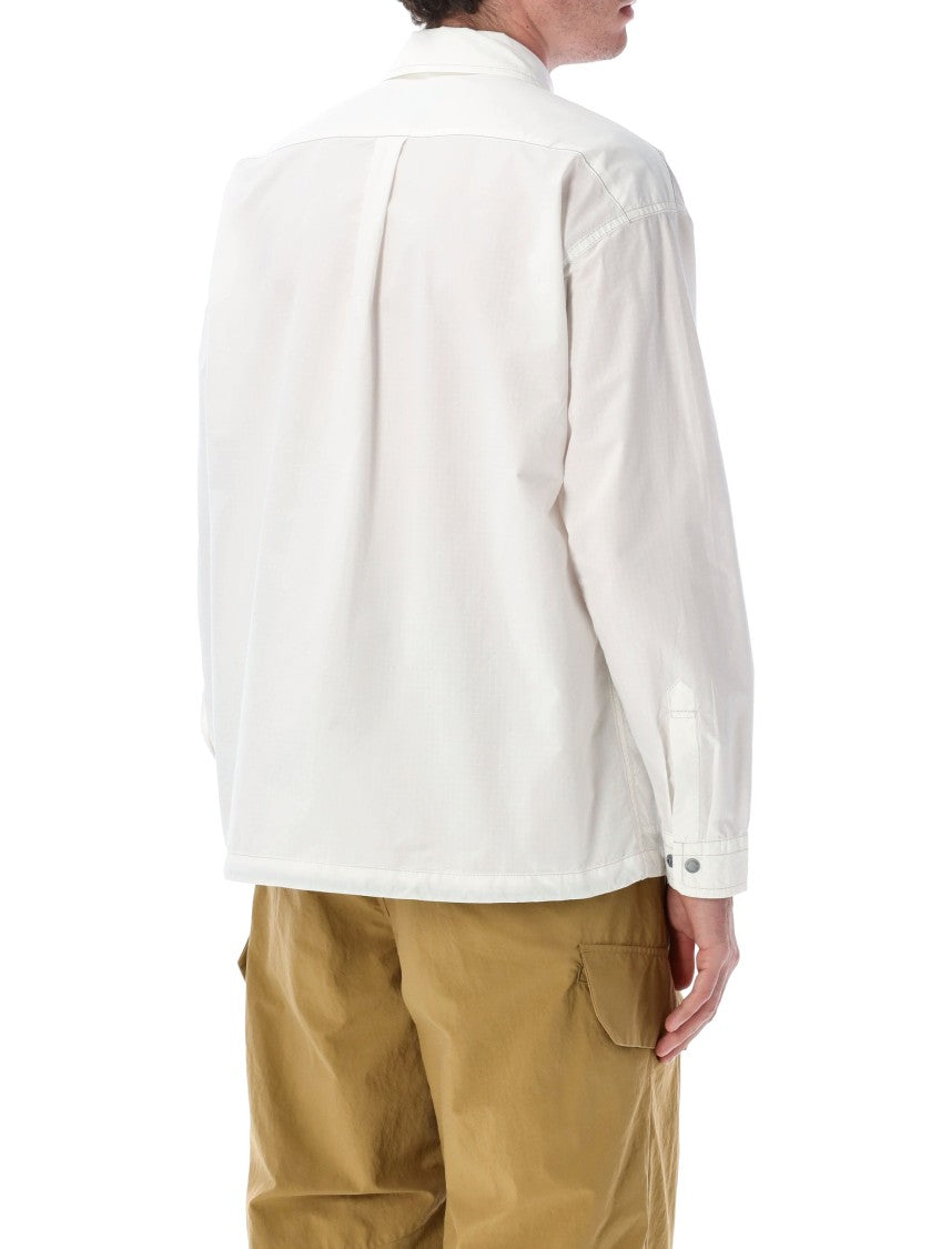 And Wander Technical Cotton Long Shirt Jacket