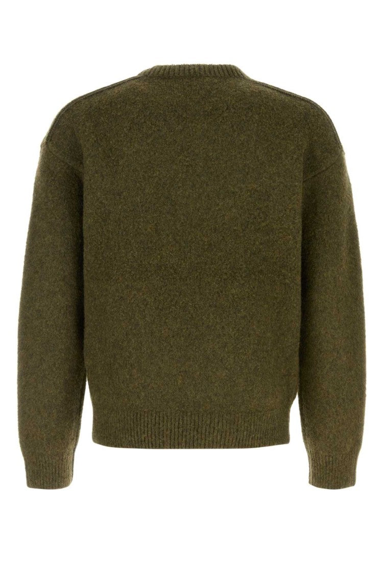 Burberry Olive Green Wool Blend Sweater