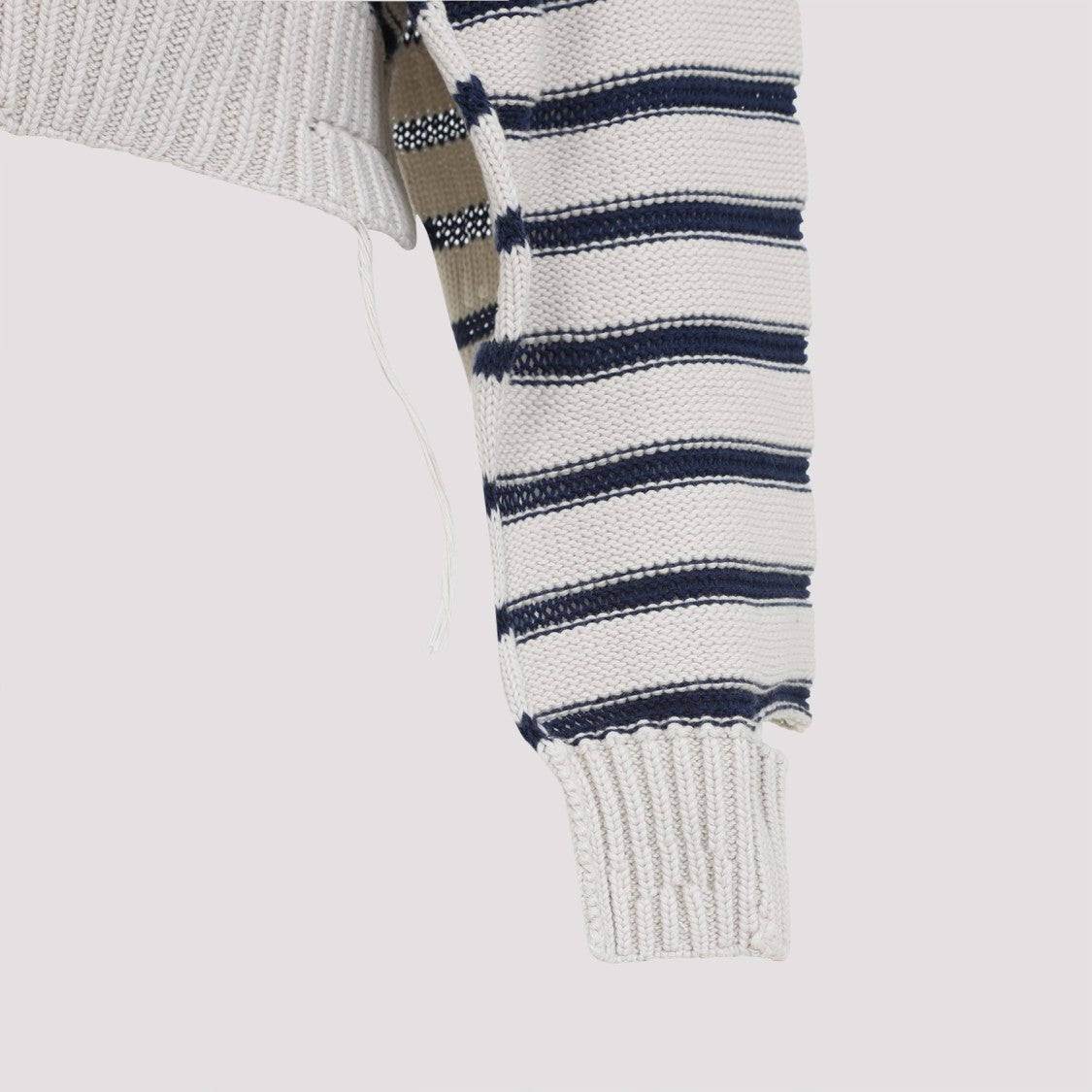 Mm6 By Maison Margiela Cropped Cotton Sweater