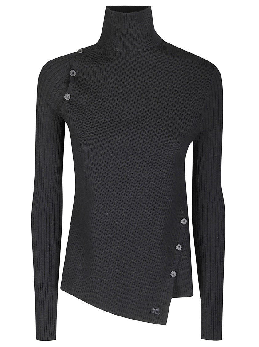 Courrèges Oblique Butonned Sweater