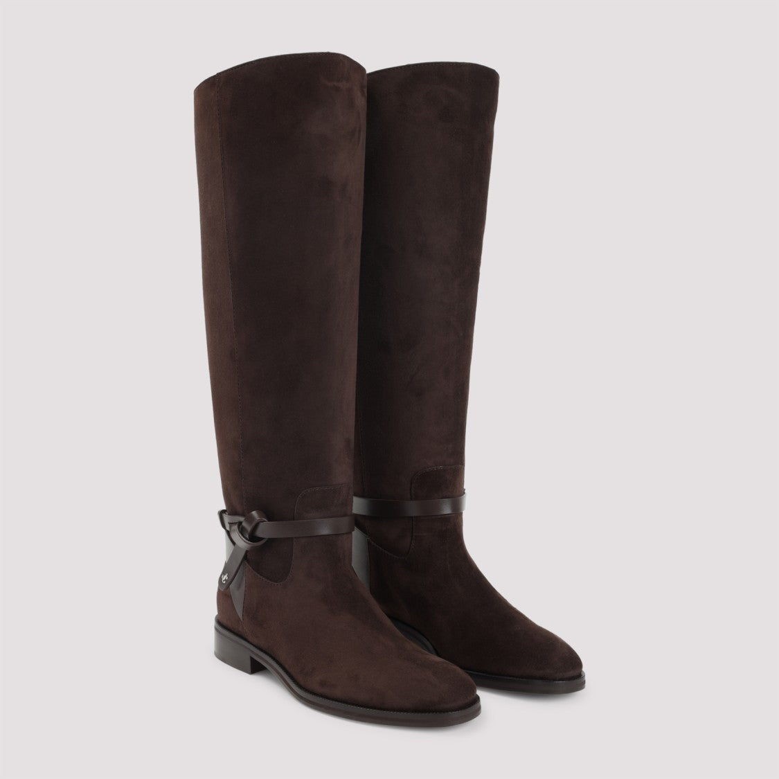 Jimmy Choo Suede Lawton Kb Flat Boots