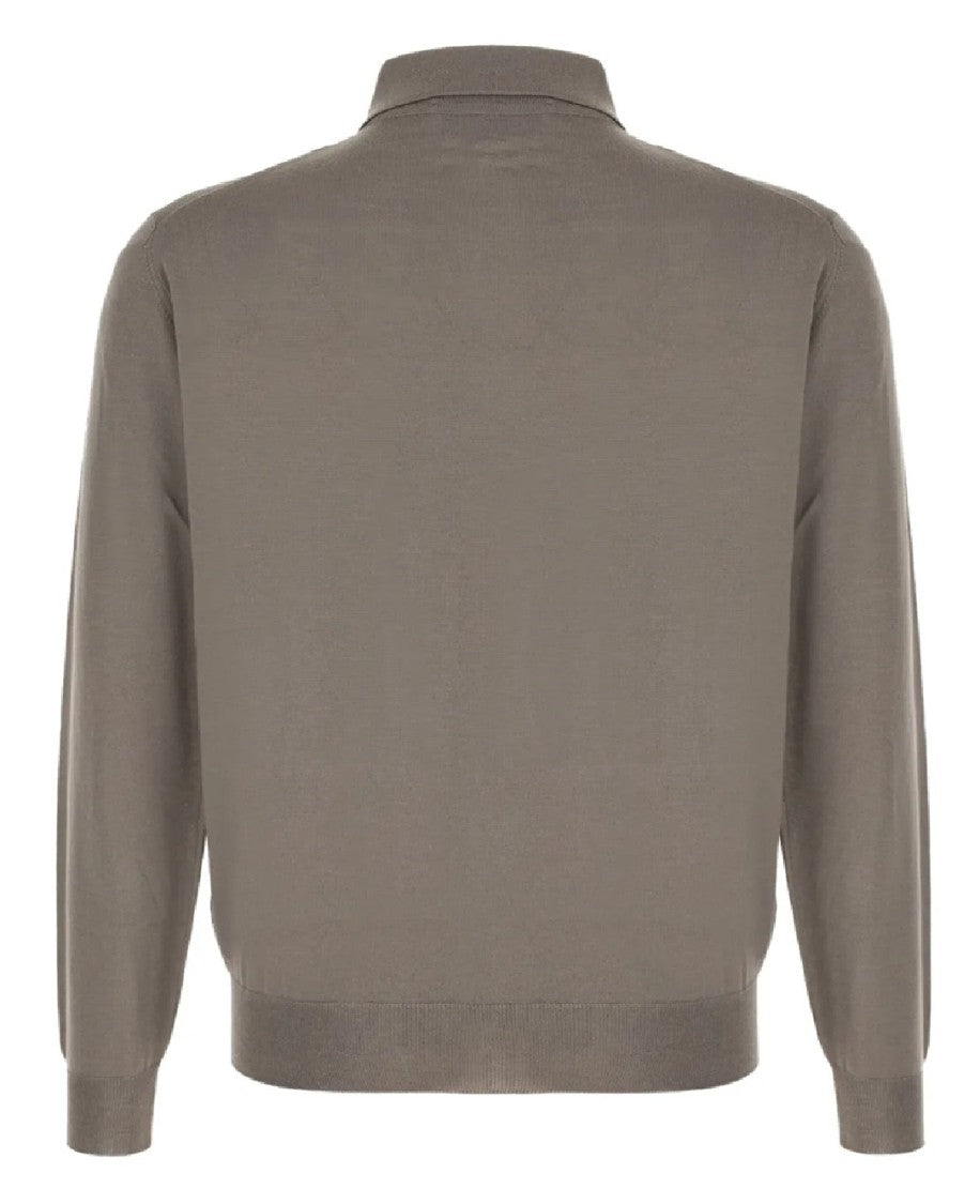 Lardini Long-Sleeve Polo Shirt With Classic Collar
