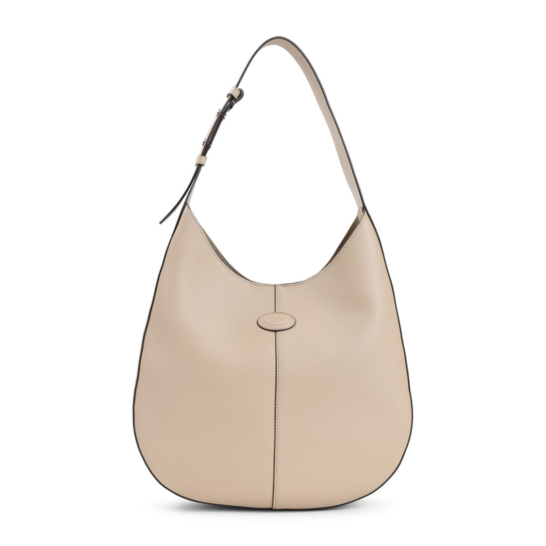 Tod's Nude/Neutrals Calf Leather Shopper Bag