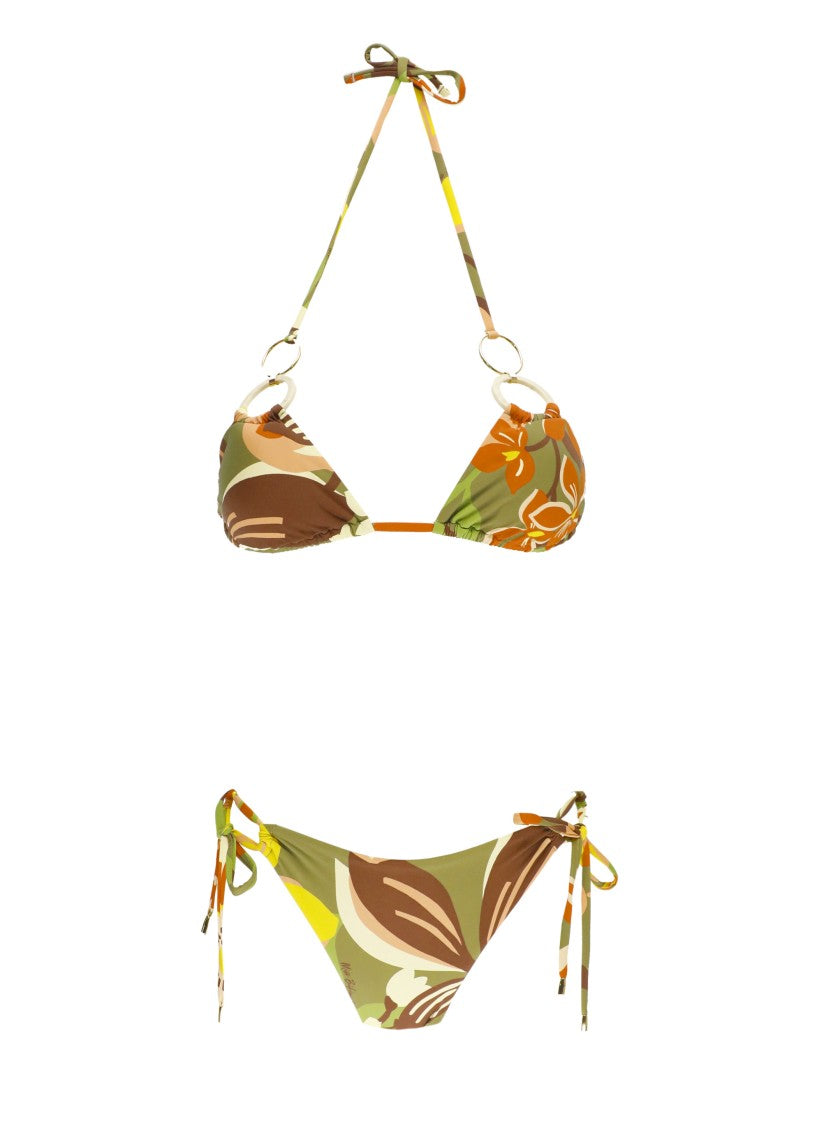 Miss Bikini Green Triangle Top Bikini