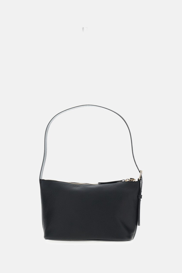 A.P.C. Small Black Calfskin Leather Shoulder Bag