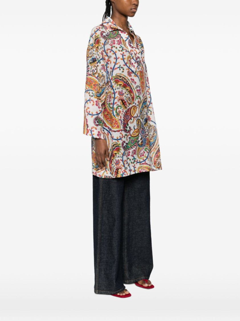 Etro Multicolour Paisley Pattern Shirt With Relaxed Fit