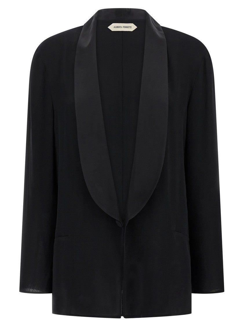 Alberta Ferretti Georgette Blazer