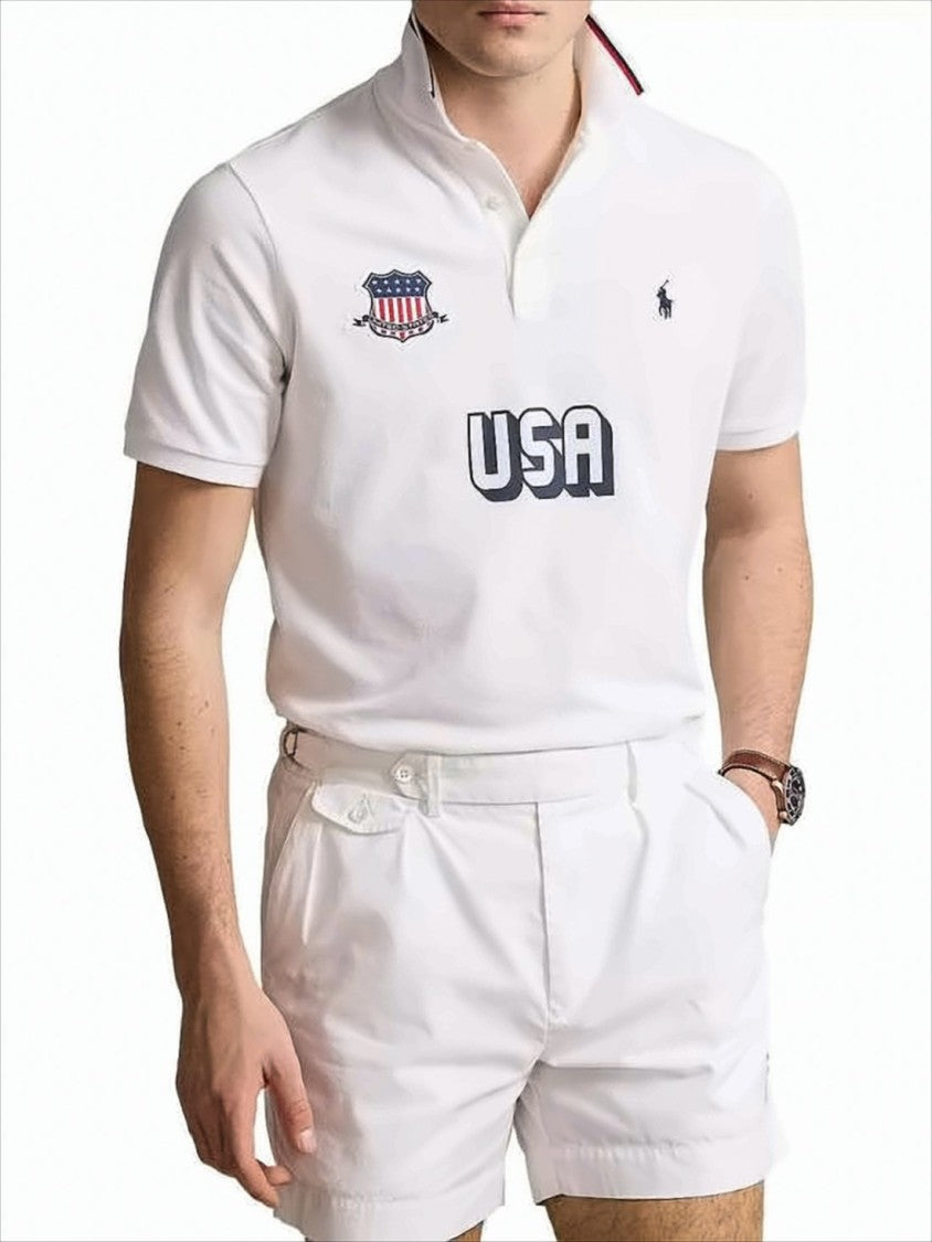 Polo Ralph Lauren White Polo Shirt With Classic Collar