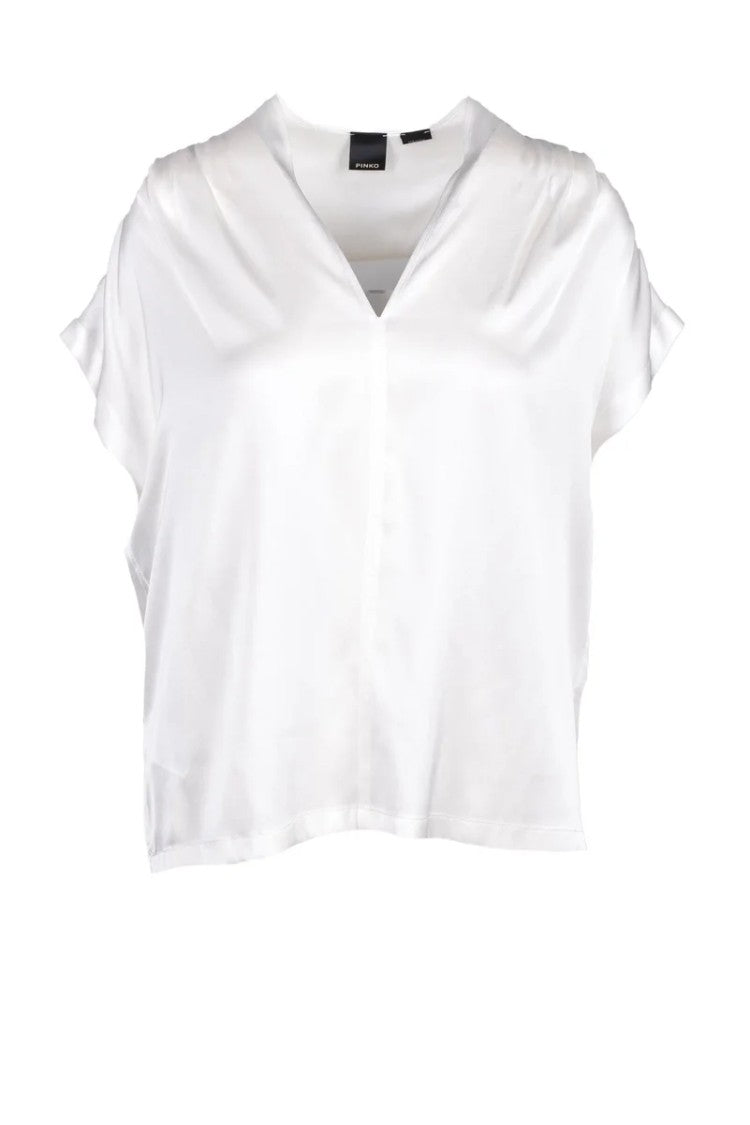 Pinko Silk Elastane Blouse White
