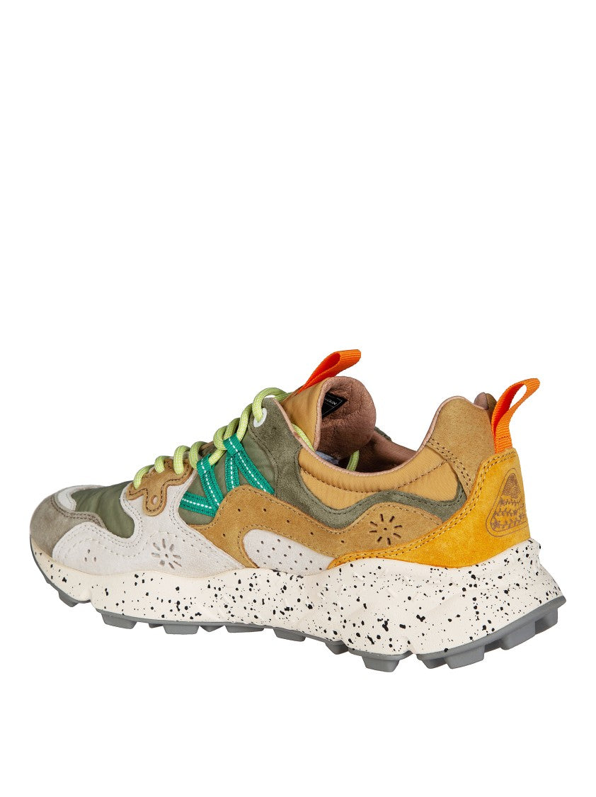 Flower Mountain Olive Yamano 3 Pig Nubuck Sneakers