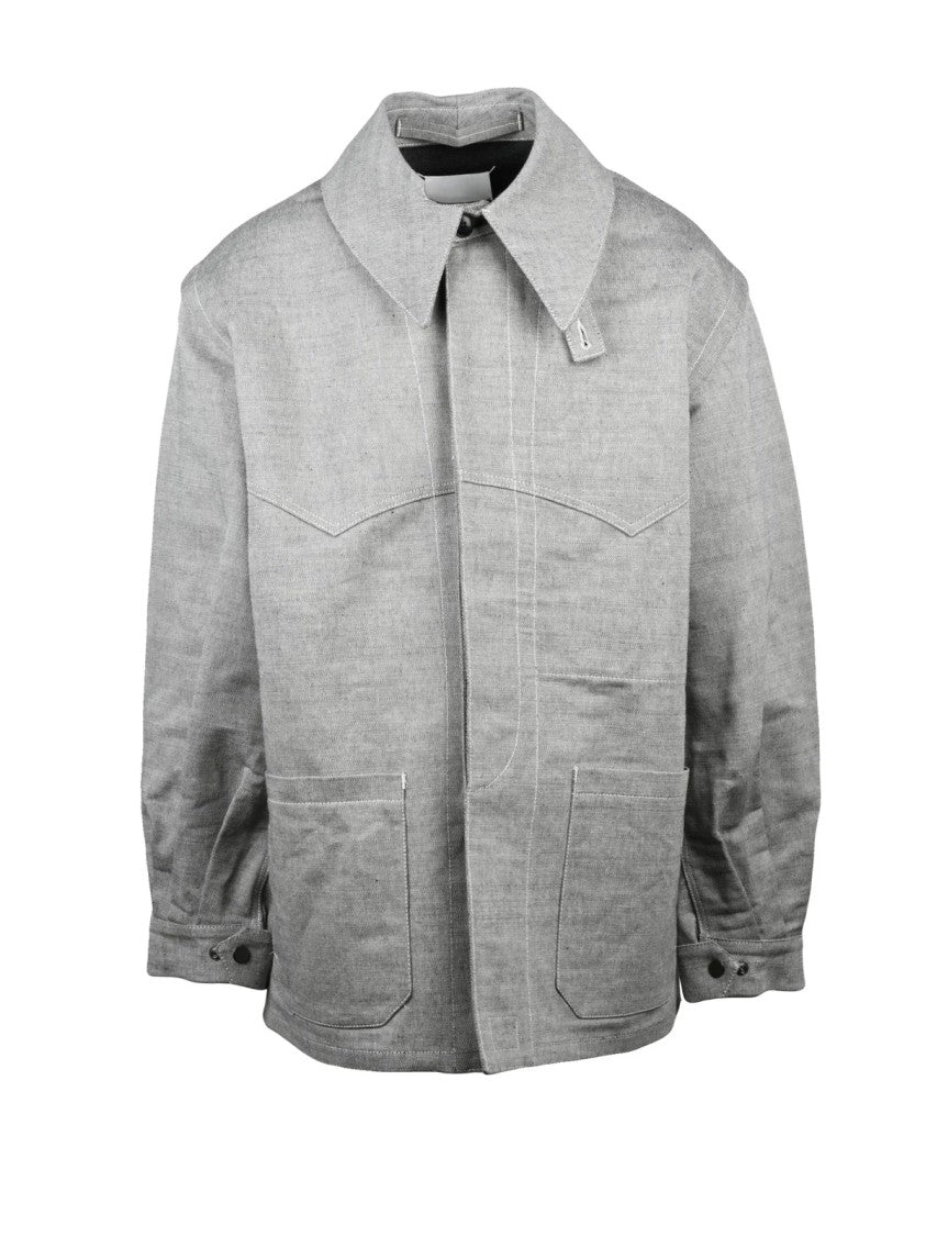 Maison Margiela Structured Cotton Overcoat With Defined Silhouette