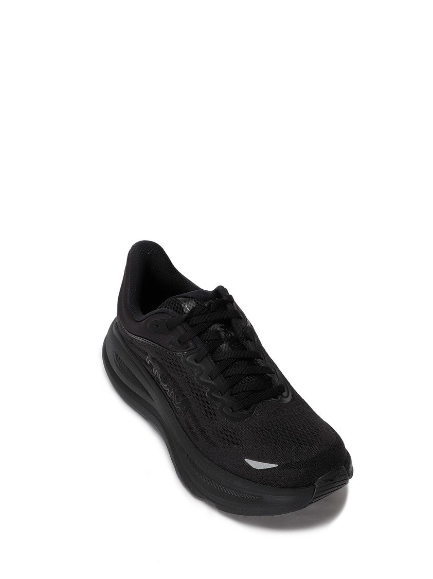 Hoka Sleek All-Black Sneakers With Cushioned Sole
