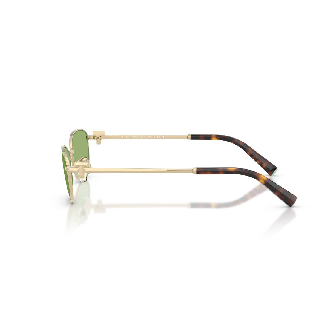 Tiffany & Co. 0Tf3115 Rectangular Gold-Tone Steel Sunglasses