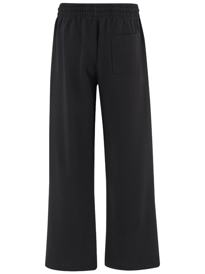 Casablanca Black Elastic Waist Cotton Pants