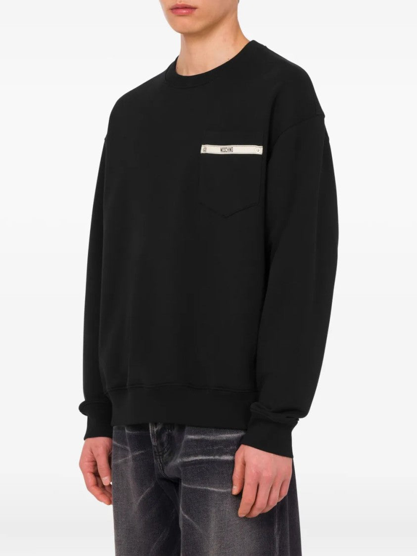 Moschino Relaxed-Fit Ribbed Cuffs Hem Sweatshirt
