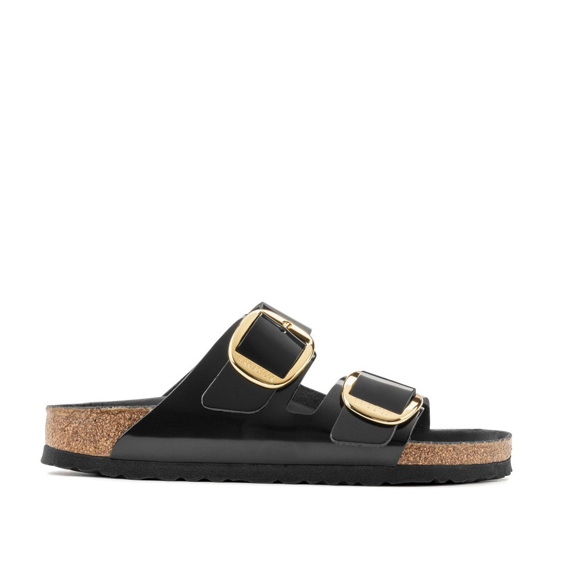 Birkenstock Arizona Big Buckle Sandal In Black Leather