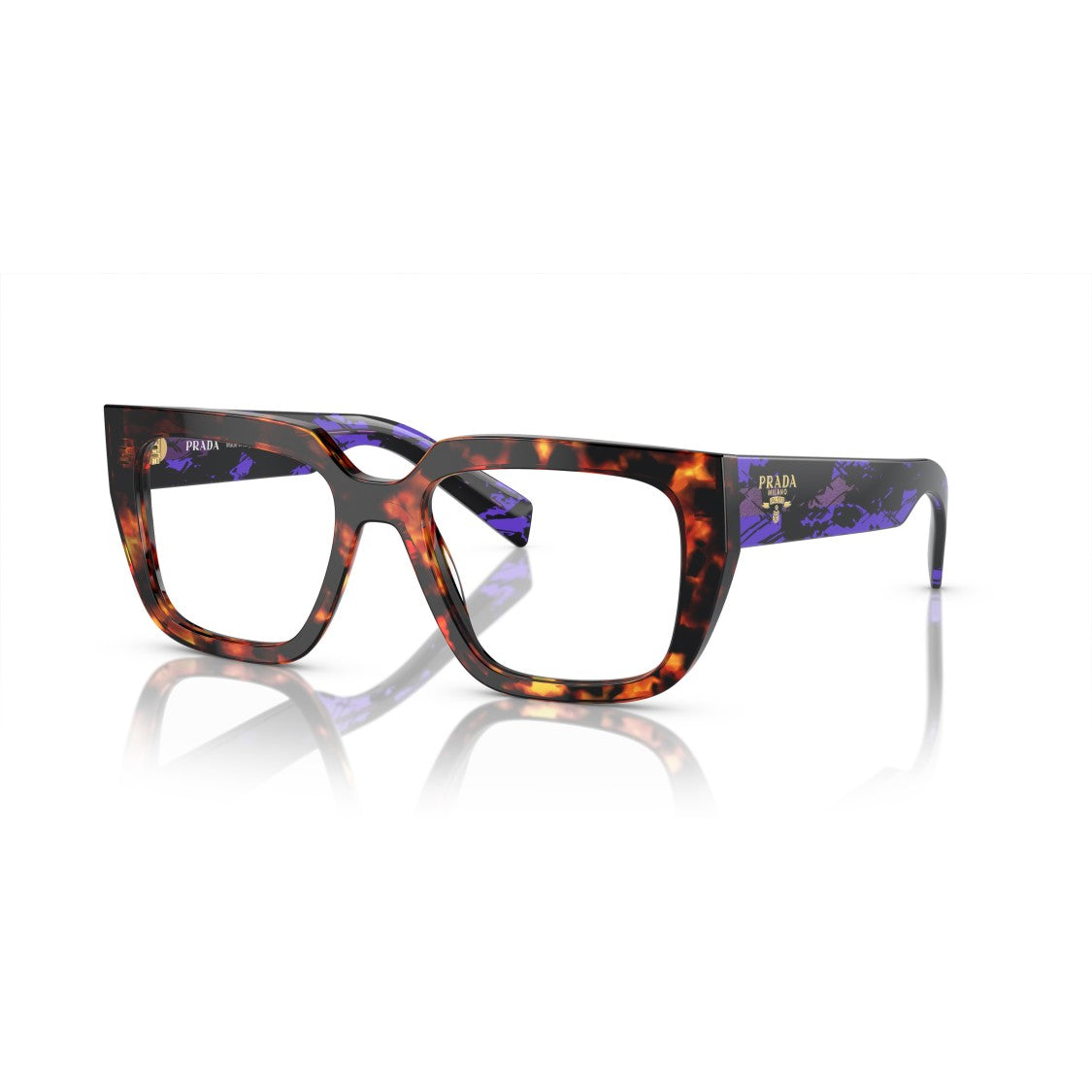 Prada 0Pr A03v Oversized Square Tortoiseshell Sunglasses