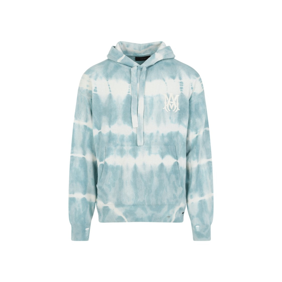Amiri Sea Blue Eco Cashmere Ma Tie Dye Hoodie
