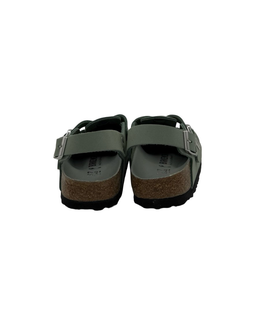 Birkenstock Tokio Pure Sage Nubuck Leather Clogs