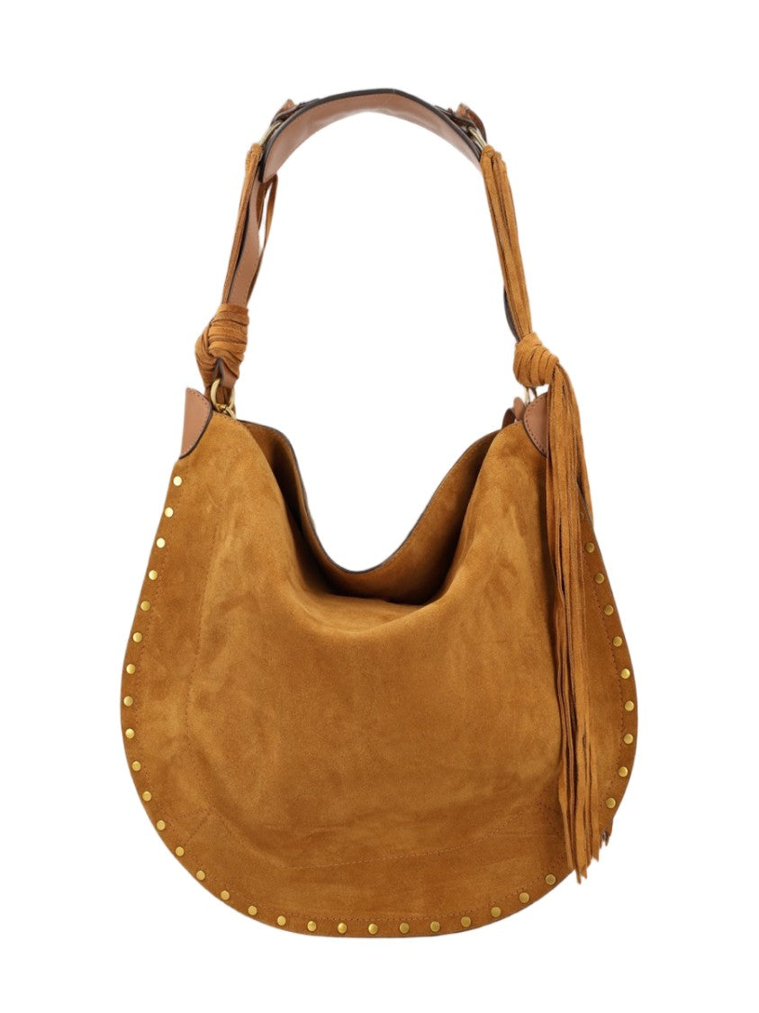 Isabel Marant Warm Tan Oskan Hobo Soft Velvet Shoulder Bag
