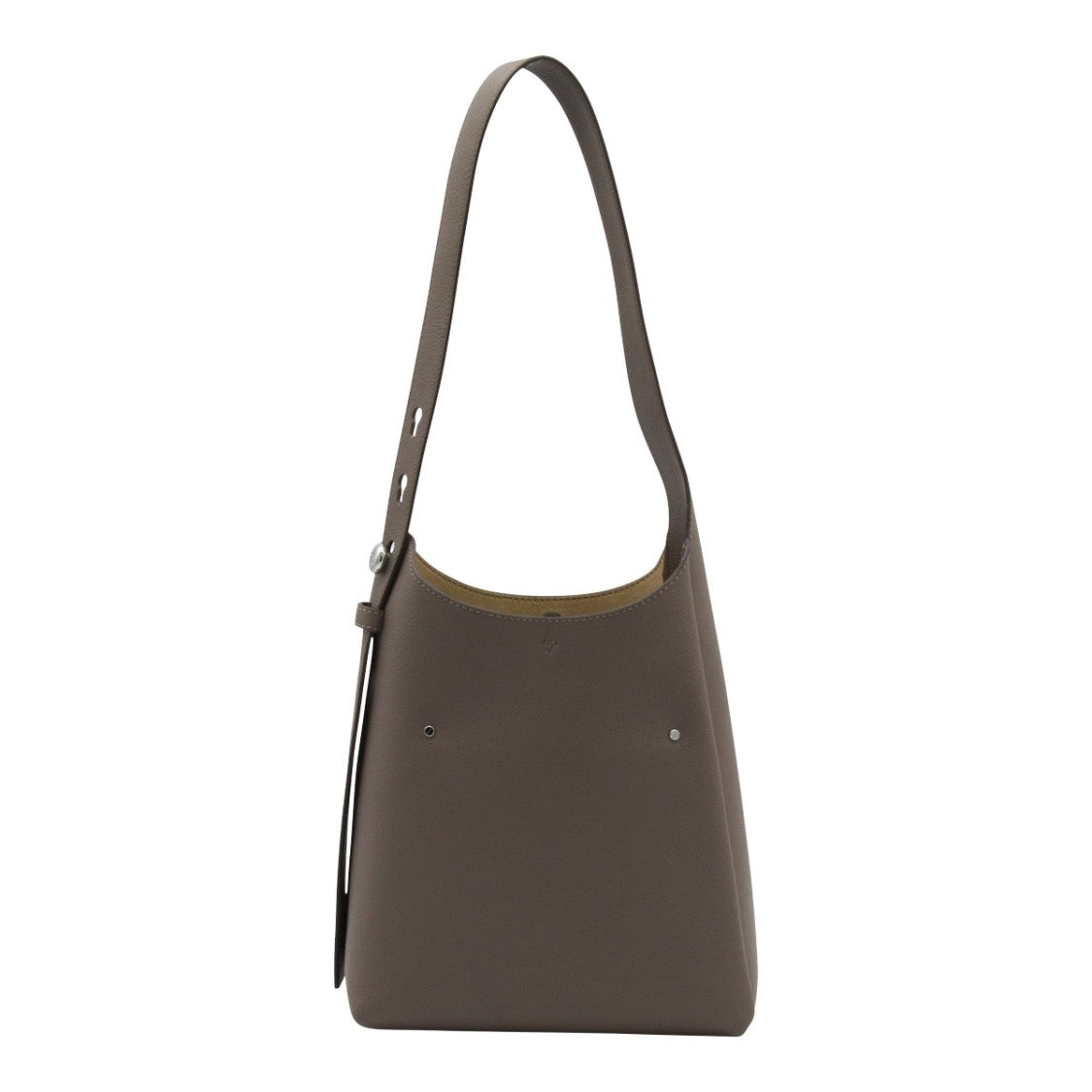 Tory Burch Structured Brown Shoulder Bag With Adjustable Strap