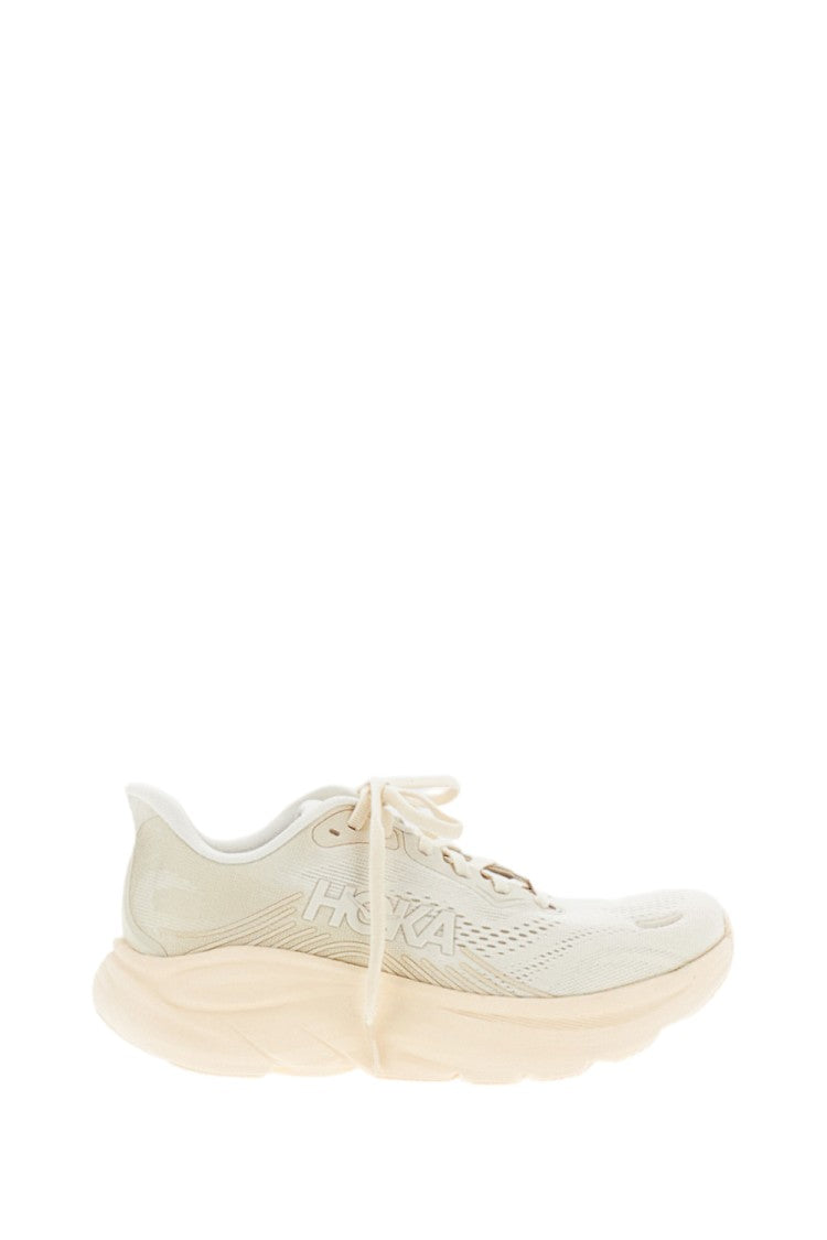 Hoka White Clifton 11 Mesh Sneakers