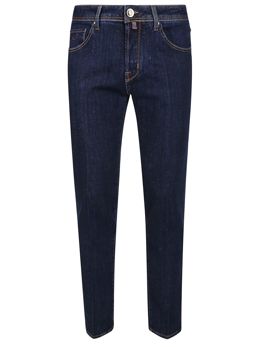 Jacob Cohen Slim-Fit Blue Denim Jeans With Tailored Silhouette