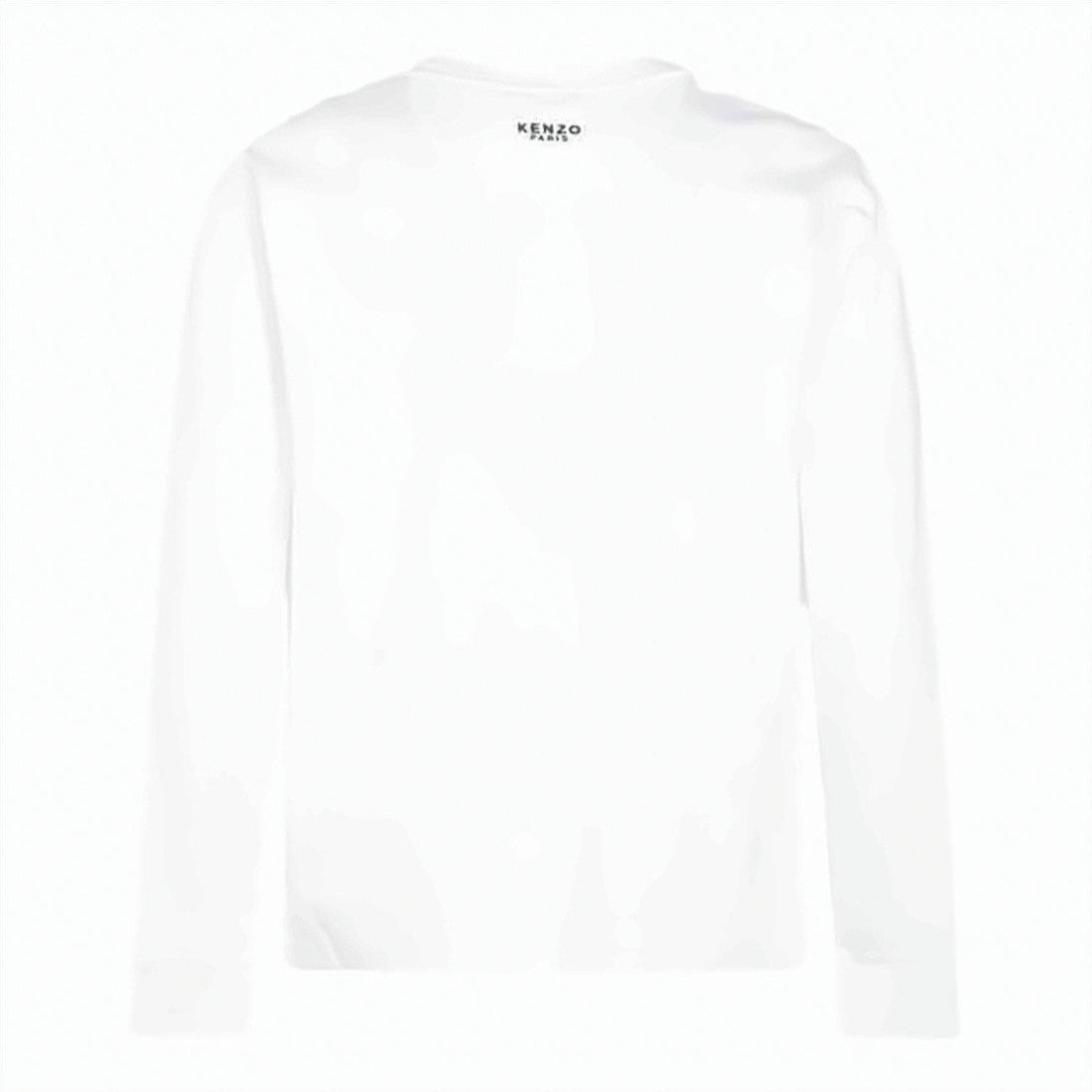 Kenzo Long-Sleeve Cotton T-Shirt With Minimalist Design And Embroidered Detail