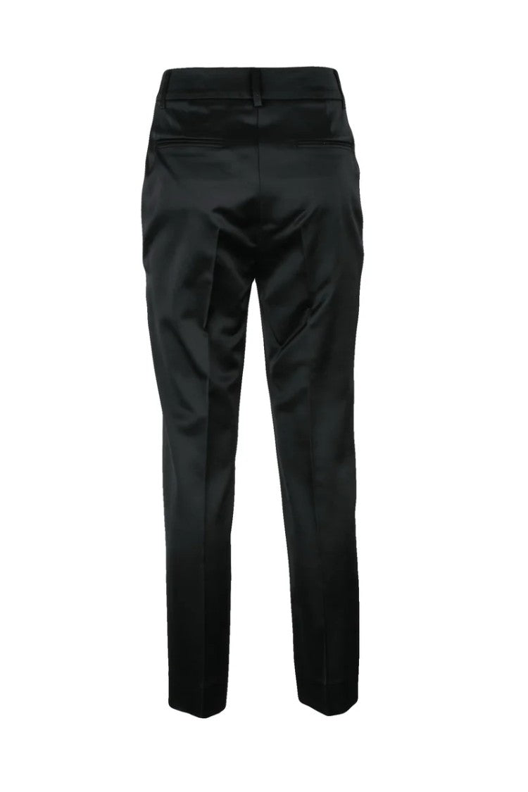 Grifoni Straight Leg Black Trousers