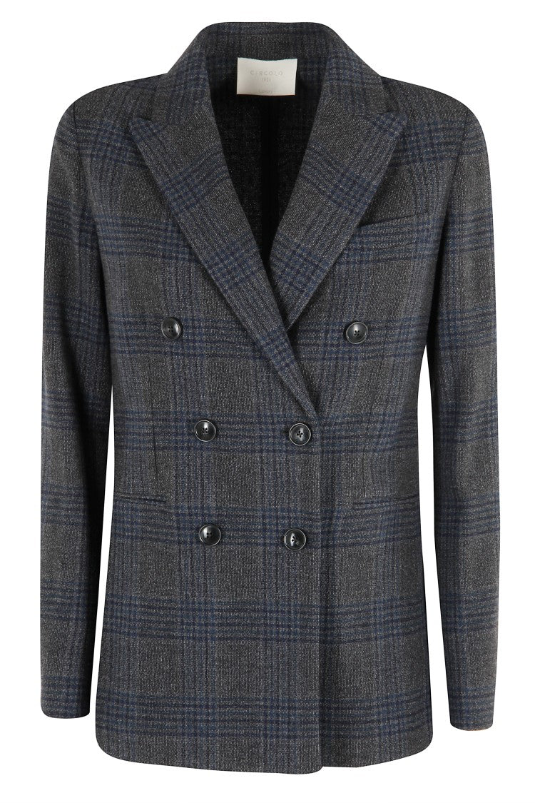 Circolo 1901 Double-Breasted Wool And Cashmere Jacket