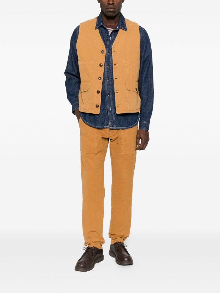 Chesapeake's Sleeveless Brown Vest With V-Neck