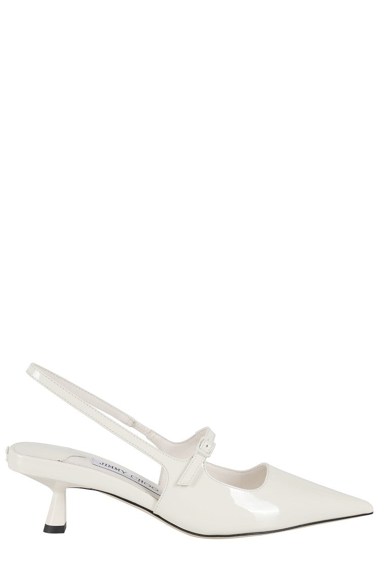 Jimmy Choo Didi 45 Glossy Patent Leather Slingback Pumps