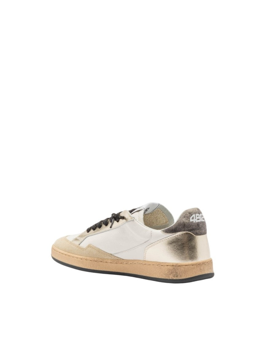 4B12 Low-Top Sneakers With Metallic Finish