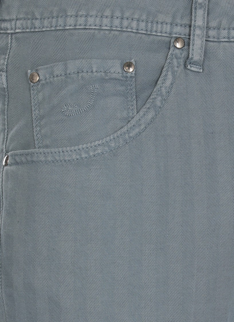 Jacob Cohen Blue Cotton Jeans