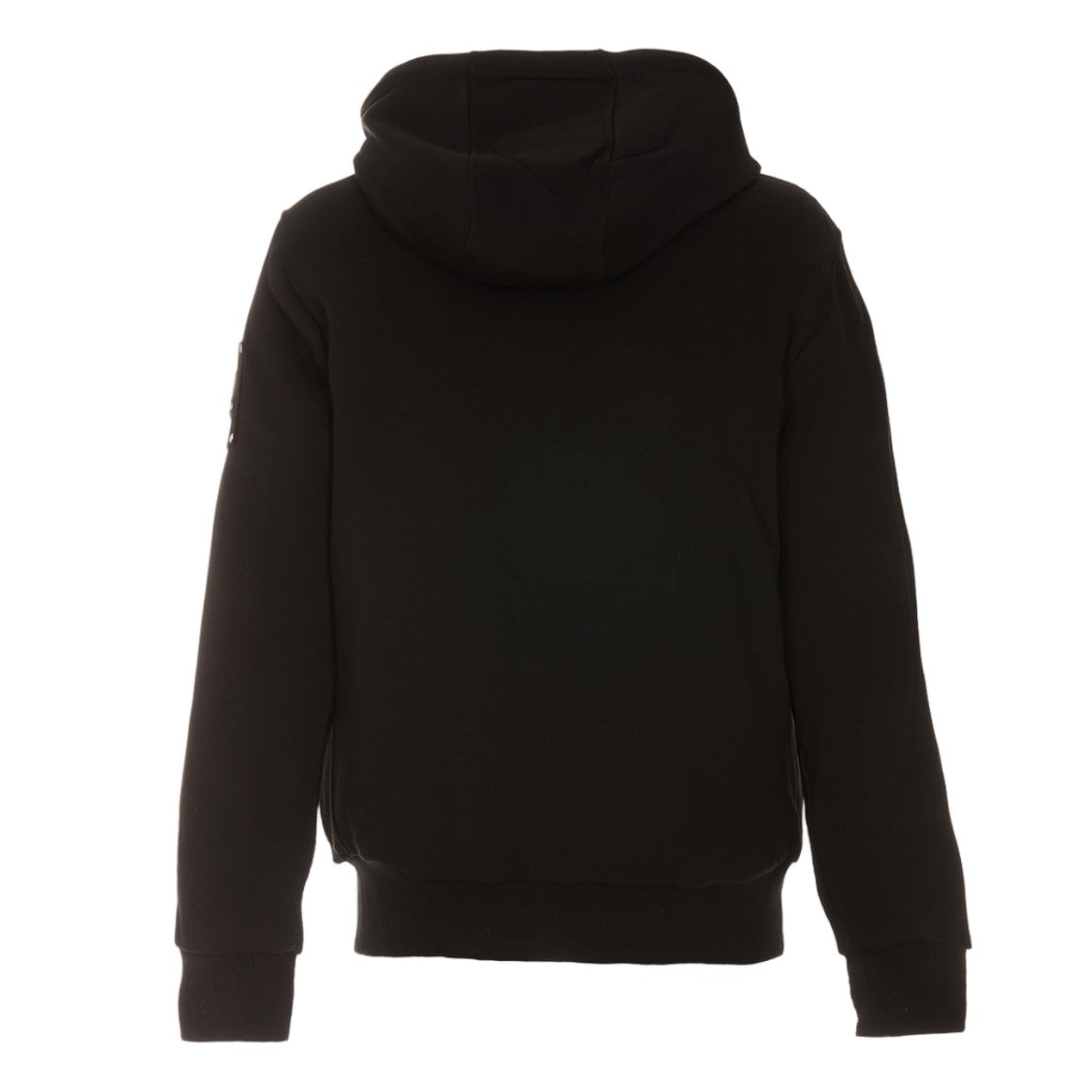 Moose Knuckles Hooded Black Jacket With Plush Fleece Lining