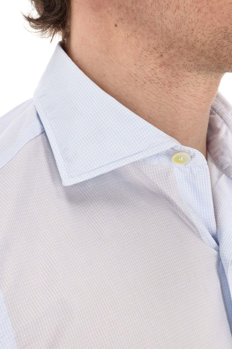 Finamore Napoli Line Micro Check Tailored Shirt