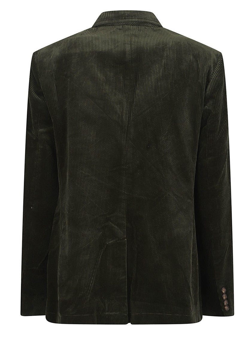 Polo Ralph Lauren Tailored Olive Green Cotton Corduroy Blazer