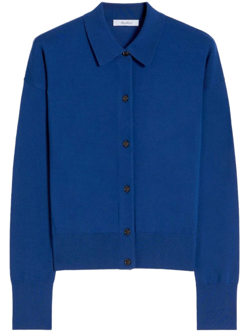 Max Mara Pointed Collar Button-Down Cardigan