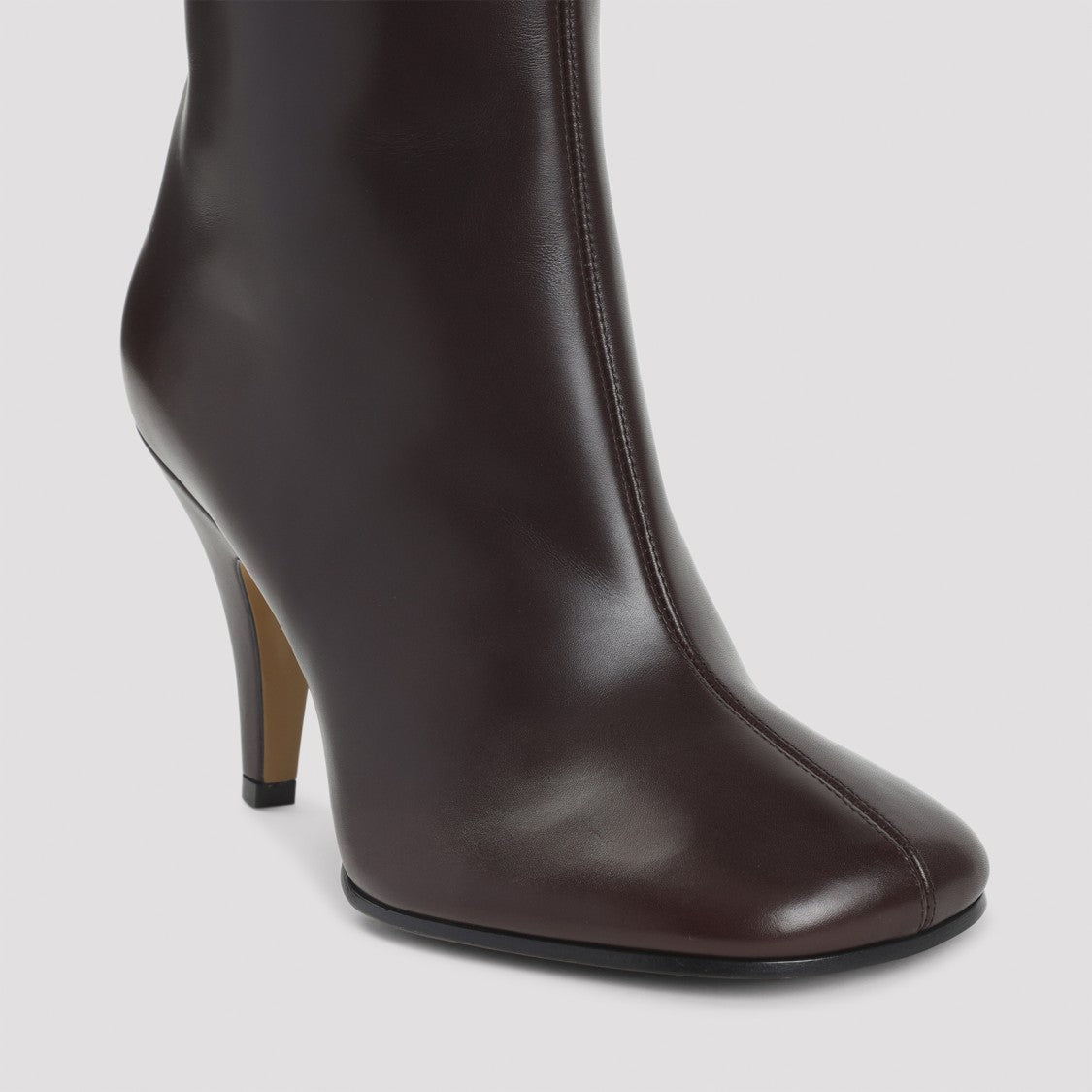 Phoebe Philo Oxblood Brown Calf Leather Knee High Boots